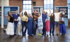 The cast of The Great British Sewing Bee with Orla third from the right. Image: BBC.