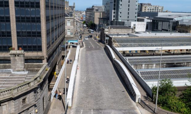 The repairs will take place on the bridge, this weekend. Image: Aberdeen City Council.