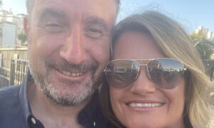 Kevin and Ashley Wilson. This photo was taken two weeks before Kevin's diagnosis. Image: Supplied by Ashley Wilson