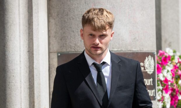 John Wallace leaves Aberdeen Sheriff Court. Image: DC Thomson