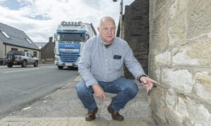 A Keith pensioner said his house is being 'destroyed' by gritting. Image: Jason Hedges/DC Thomson.