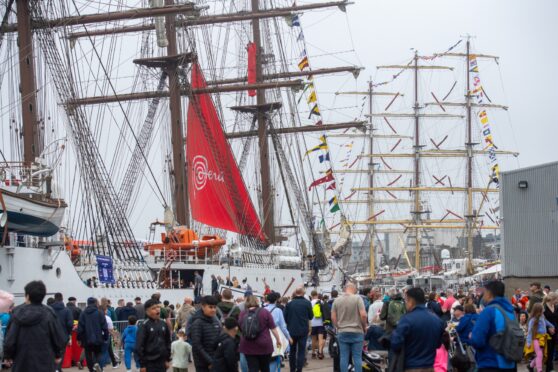 Crowds turn out for the Tall Ships. Image: Kath Flannery/DC Thomson