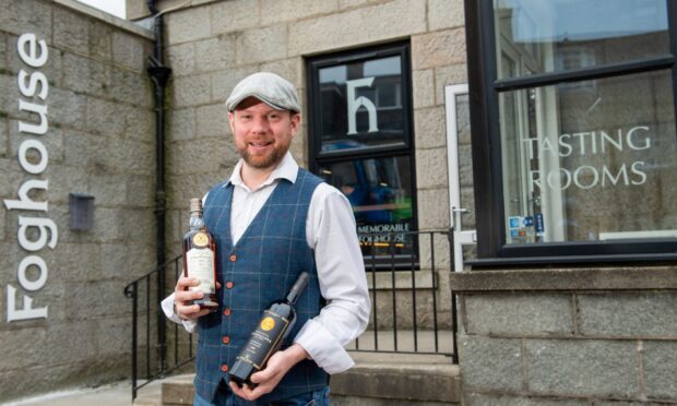 Mike Stuart is opening Foghouse this weekend, a new wine and whisky bar in Inverurie. Image: Kami Thomson/DC Thomson