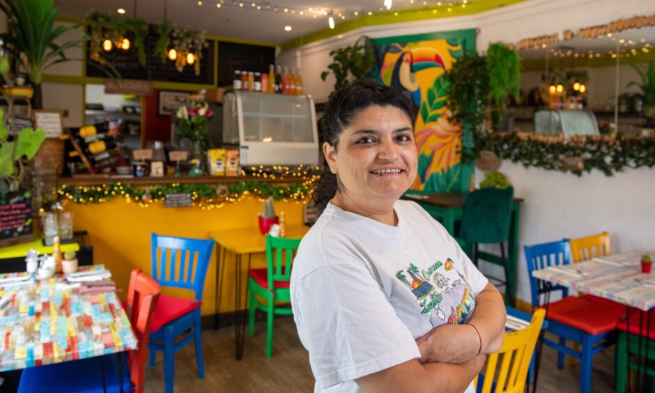 Owner of Tucan Aberdeen Marcia Ramirez in the Rosemount Place restaurant.