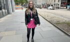 Katie McLean, pictured, was one of the stylish people we met in Aberdeen city centre.