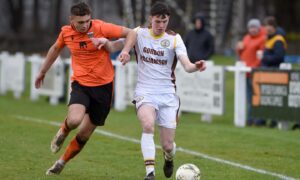 Ryan MacLeman, right, pictured during his previous spell with Forres Mechanics, has rejoined the Can-Cans.