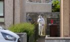 Police at Moray Street, Lossiemouth.