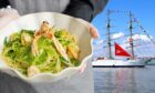 The £30 seafood linguine at The Silver Darling, Aberdeen. Image: The Silver Darling/Fraser Gray/Shutterstock (15397702d)