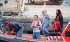 Tom Holland in Burghead Harbour.