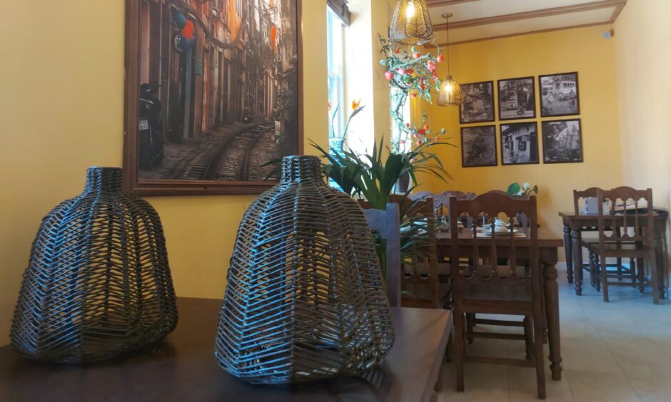 The interior of Mai's Vietnamese Kitchen.