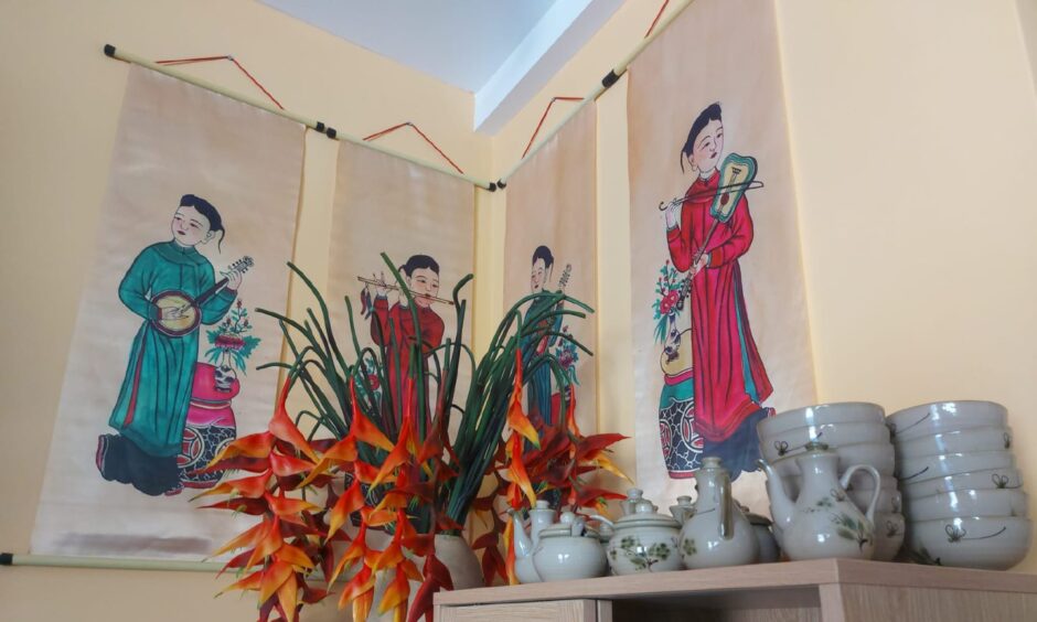 The interior of Mai's Vietnamese Kitchen.
