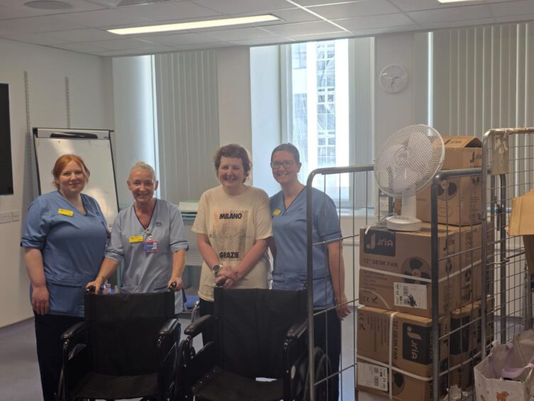 The nurses with Debielee