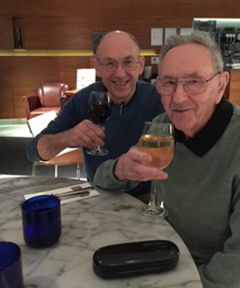 Denis Chambers with son-in-law Mike