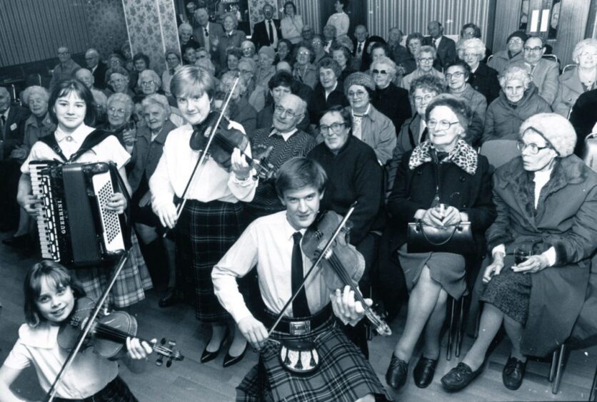 An event at the Oldmachar British Legion in the 1980s