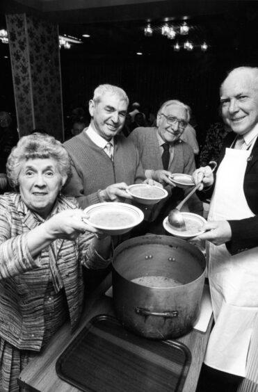 An event in the 1980s at Bridge of Don Legion
