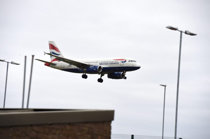 British Airways plane.