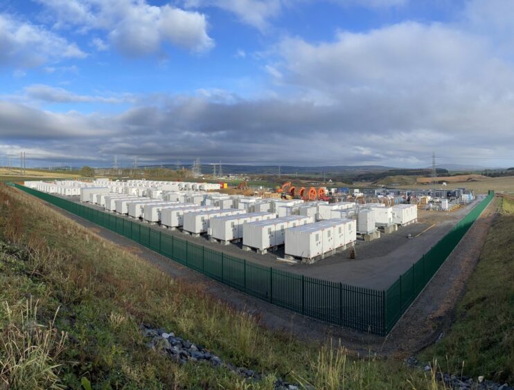 Europe's largest battery energy storage system at Blackhillock, near Keith. 