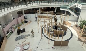 Work at Eastgate's food court is under way. Image: Alex Banks/DC Thomson.