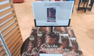 Nicola Sturgeon's book on sale at Waterstones in Aberdeen.