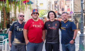 WATCH: Aberdeen fans interviewed as they begin to descend on Bucharest for FCSB return leg