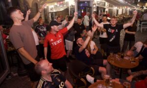 Gallery: Aberdeen fans party in Bucharest ahead of Europa League play-off against FCSB