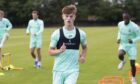 Oscar MacIntyre during a Hibernian training session at Hibs Training Centre, Edinburgh, on August 5, 2022.