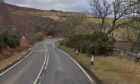 To go with story by Jenni Gee. A drunk farmhand crashed off the A9. Picture shows; A9 South of Golspie. n/a. Supplied by Google Street View Date; Unknown