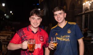 Gallery: Aberdeen fans gather in Romania ahead of Europa League play-off against FCSB