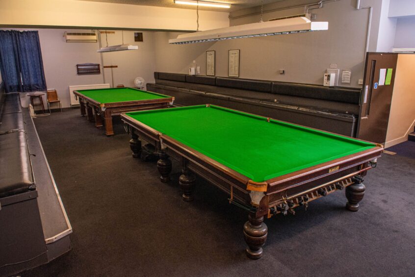 Two snooker tables at Bridge of Don Legion.
