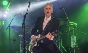 Peter Capaldi on stage at Belladrum.
