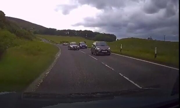 Watch: Careless driver’s A9 near-miss caught on dashcam