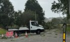 Road closed in Inverness due to fallen tree