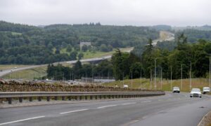The AWPR Miltimber junction and slip road, looking south.