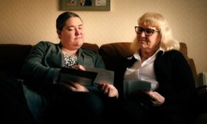 Tony Parsons' daughter Vicky, left, and wife Margaret, right. on Murder Case: The Vanishing Cyclist