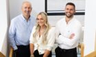 Aurora Energy Services chief executive Doug Duguid, Leigh-Ann Robb and director of operations Kane Winton. Image: Sure PR