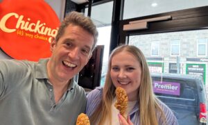 We were the first visitors to Chicking in Aberdeen this morning.