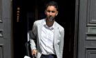 Sumon Hoque leaves Aberdeen Sheriff Court today.