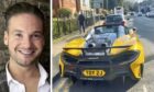 To go with story by Jenni Gee. Montlake's careless overtaking caused a four vehicle crash on the A9 Picture shows; Richard Monlake and his McLaren. N/A. Supplied by Facebook Date; Unknown