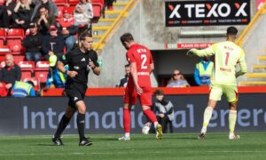 Aberdeen v Falkirk ref watch: Ross Hardie’s horrendous afternoon, including Nicky Devlin red – but why he was correct on Leighton Clarkson flashpoint