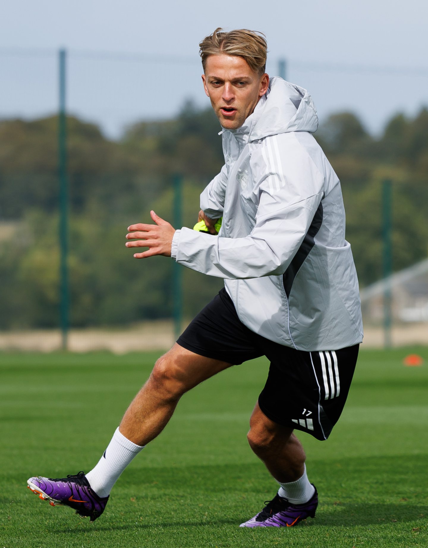 Jesper Karlsson during an Aberdeen training session at Cormack Park, on September 12, 2025. Image: SNS 