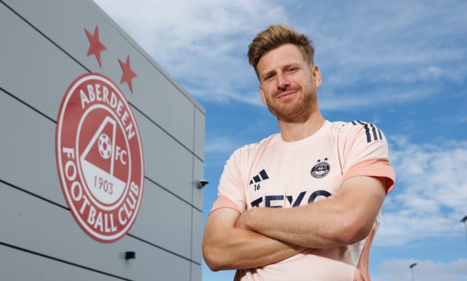 Stuart Armstrong during an Aberdeen training session at Cormack Park.