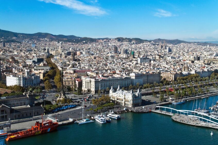Rambla del Mar, Barcelona.