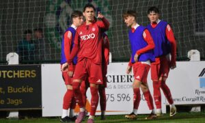 Marko Lazetic at the double as Aberdeen beat Buckie Thistle to reach Evening Express Aberdeenshire Cup final