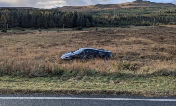 Luxury sports car found in bog on the Isle of Skye
