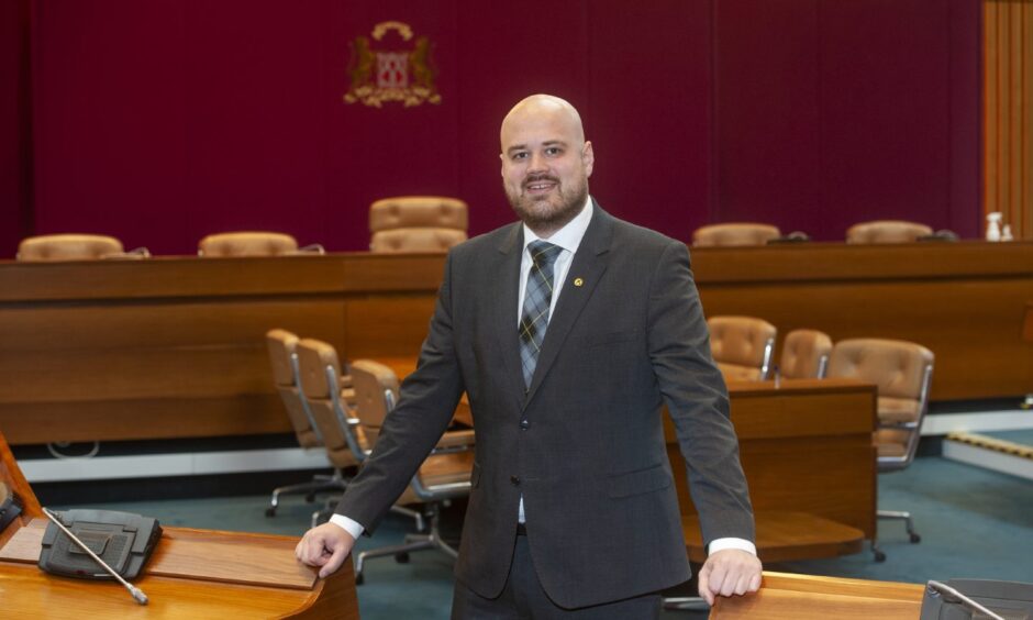 Finance chief Alex McLellan said he had no qualms over anti-bribery or corruption policy being broken. Image: Aberdeen City Council