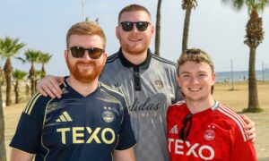Gallery: Aberdeen fans party in Cyprus ahead of AEK Larnaca encounter