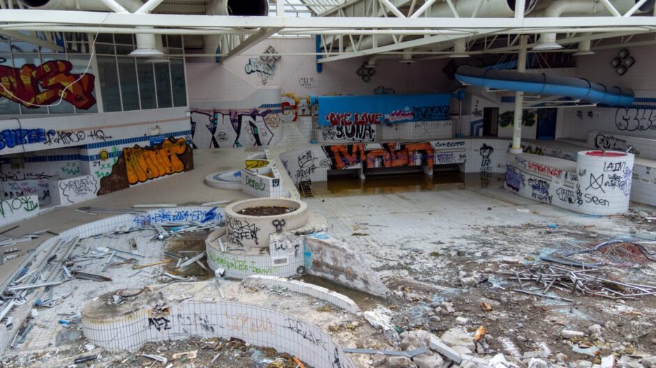 Previous cuts to the Sport Aberdeen budget led to the closure - and recent demolition - of the Beach Leisure Centre. Image: Kenny Elrick/DC Thomson