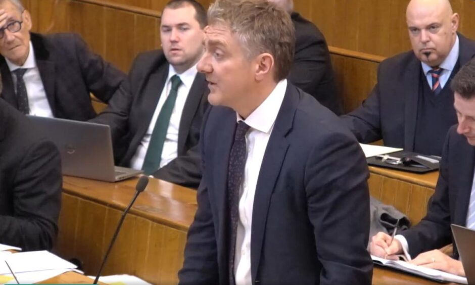 Dan Byrne KC, representing Aberdeen City Council, at the Court of Session hearing over the bus gates. Image: Scottish Courts and Tribunals Service
