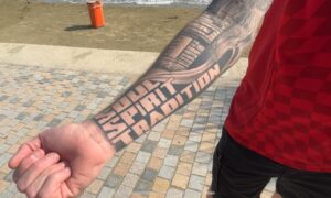 The Australia-raised Aberdeen fan who has travelled from Oz, without a match ticket, for AEK Larnaca game – and his Pittodrie-motivated tattoo