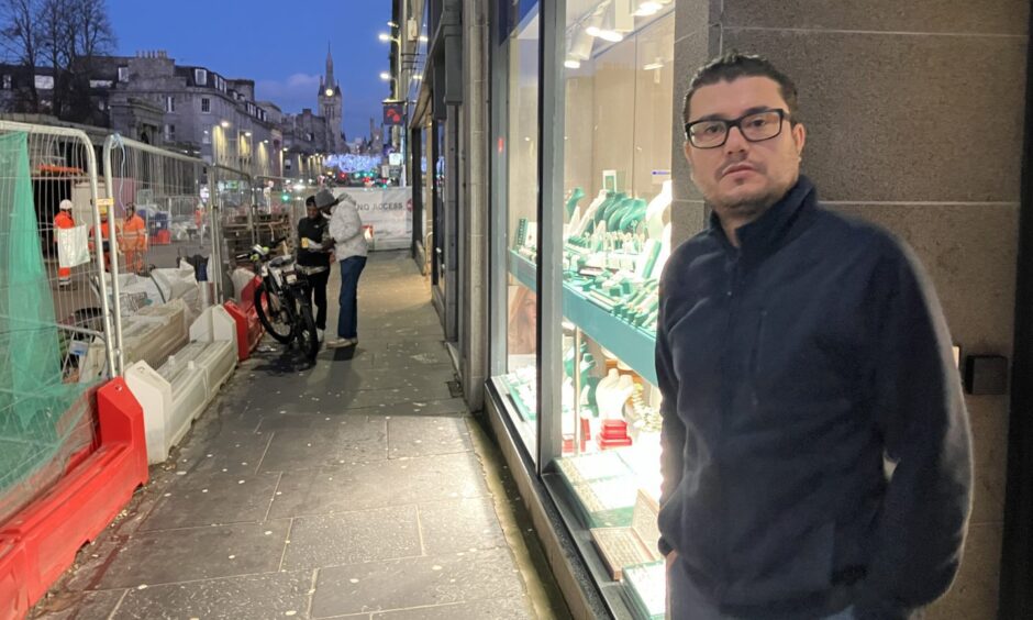Simon Balaban outside his Union Street store, Northern Diamond. Image: Liza Hamilton/DCT Media